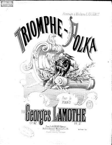 Lamothe - Triomphe-polka - Score