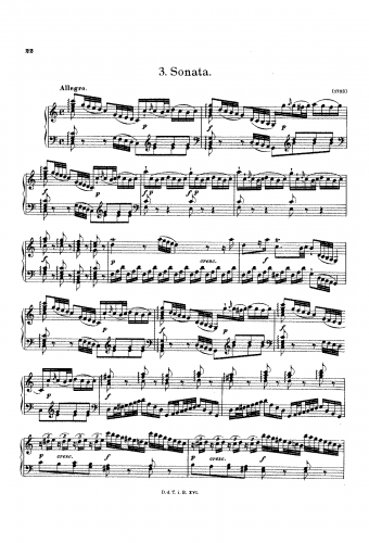 Mozart - Piano Sonata in C major - Score