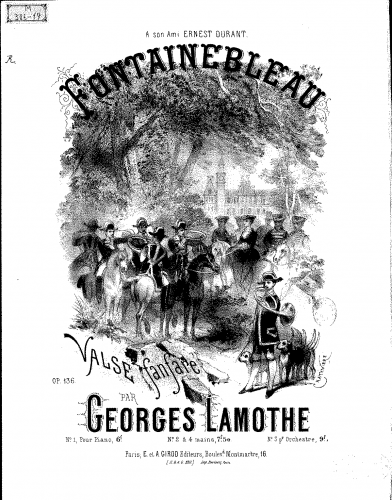 Lamothe - Fontainebleau - Score