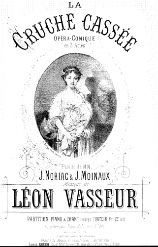 Vasseur - La cruche cassée - Vocal Score - Score
