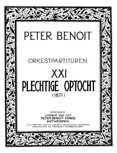 Benoît - Plechtige optocht - Score