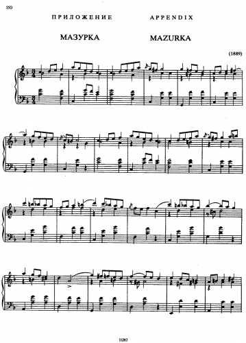 Scriabin - Mazurka in F Major - Score