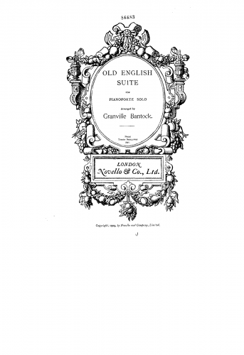 Bantock - Old English Suite - Score