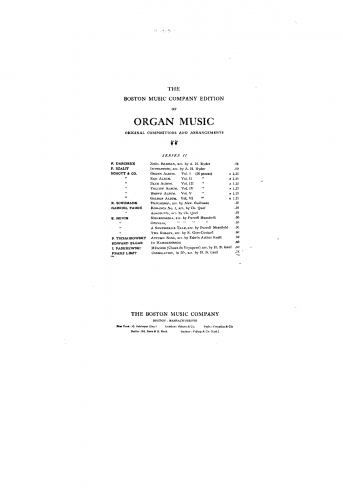 Liszt - Consolations - No. 3: Lento placido For Organ (Gaul) - Score