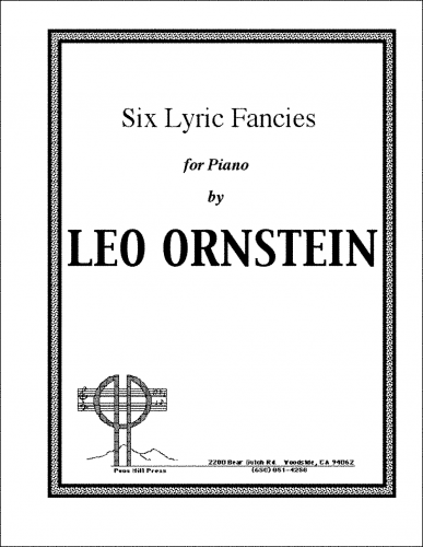 Ornstein - Six Lyric Fancies - Piano Score - Score