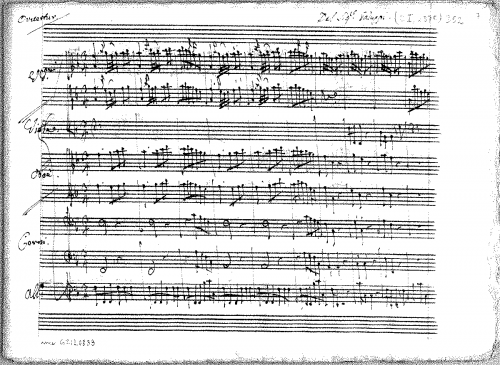 Galuppi - Ouverture in F major - Score