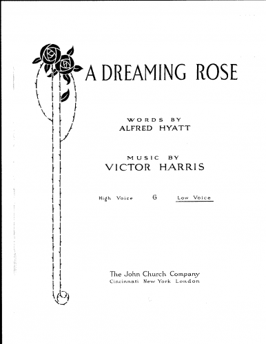Harris - A Dreaming Rose - Score