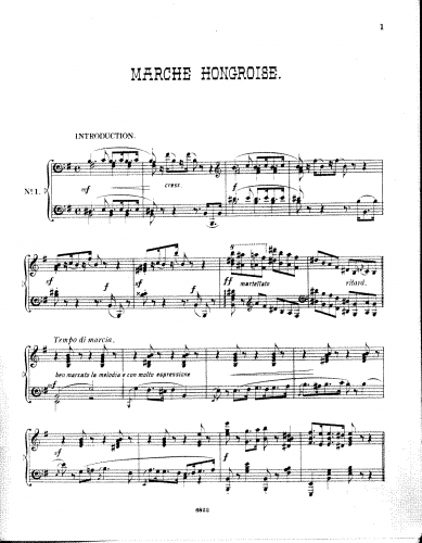 Wollenhaupt - Marche hongroise - Score