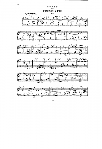 Zipoli - Suite in B minor - Score