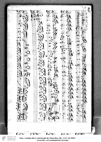 Graupner - Partita in C minor, GWV 131 - Score
