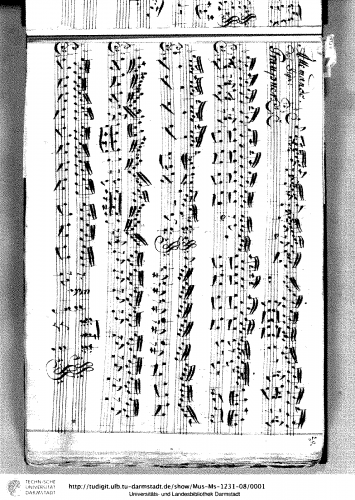Graupner - Partita in F major, GWV 140 - Score