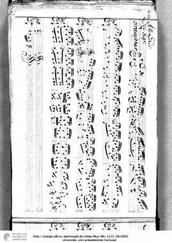 Graupner - Partita in G major, GWV 146 - Keyboard Scores - Score