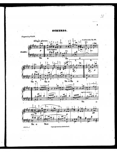 Jadassohn - Serenade - Piano Score - 3. Scherzo