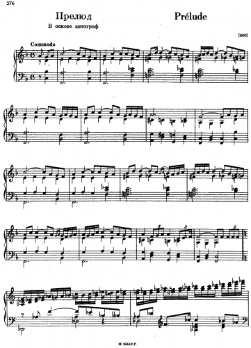 Rachmaninoff - Prelude - Score