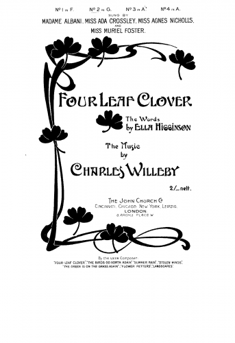 Willeby - Four Leaf Clover - Score