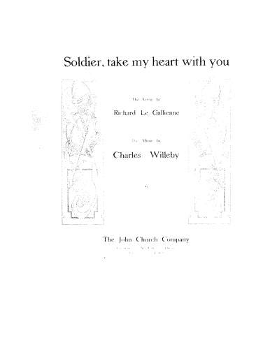 Willeby - Soldier, Take My Heart with You - Score