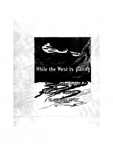 Willeby - While the West is Paling - Score