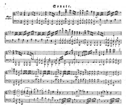 Weyse - Piano Sonata No. 5 in E major - Score