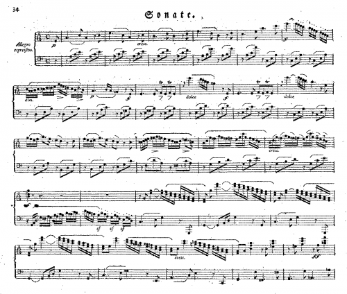 Weyse - Piano Sonata No. 7 in A minor - Score