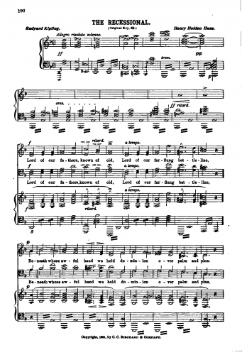 Huss - The Recessional - Score