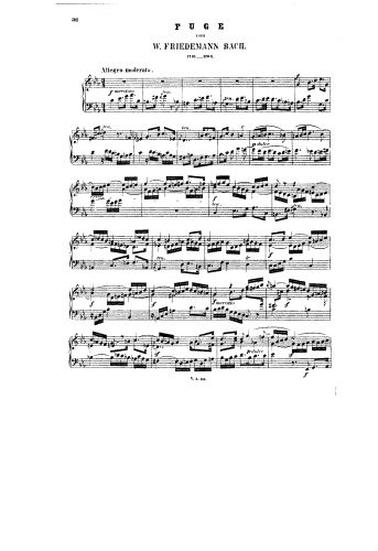 Bach - Fuge - Score