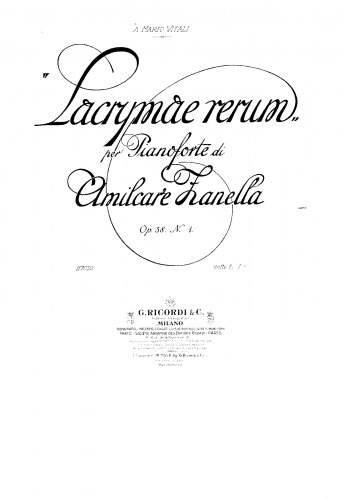 Zanella - Piano Pieces, Op. 58 - Score