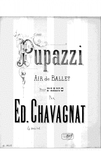 Chavagnat - Pupazzi, Air de ballet - Score