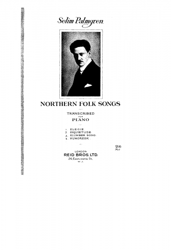 Palmgren - Northern Folk Songs - Score