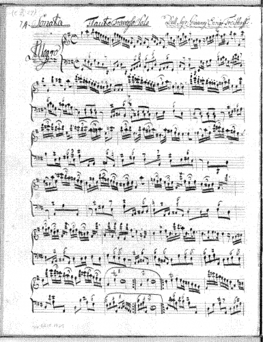 Freithoff - Flute Sonata in G major - Score