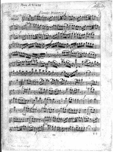 Hoffmeister - Flute Quartets - Quartet VI in E minor