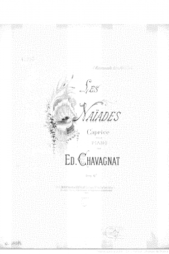 Chavagnat - Les naïades, Caprice pour piano - Score