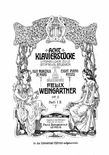 Weingartner - Tonbilder - Piano Score - Score