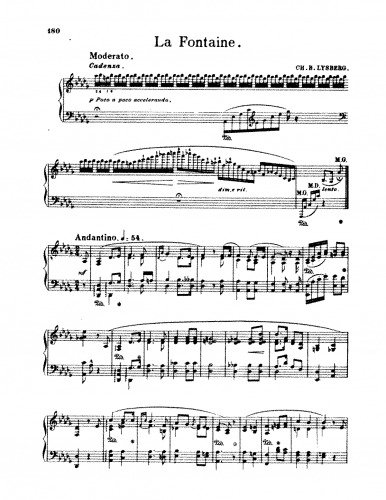 Bovy-Lysberg - La fontaine, Op. 34 - Score