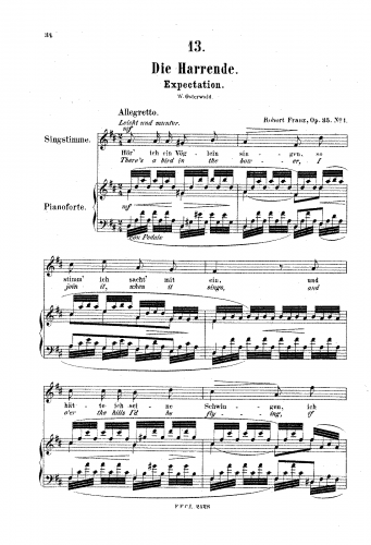 Franz - 6 Gesänge, Op. 35 - Score