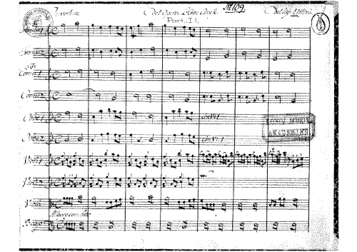 Uttini - L'eroe cinese - Sinfonia - Score