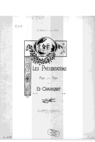 Chavagnat - Les Présentations, Op. 156 - Score