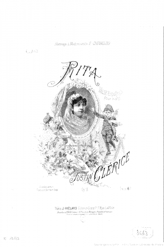 Clérice - Rita, Op. 13 - Score
