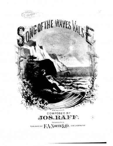 Raff - Song of the Waves - Piano Score - Score
