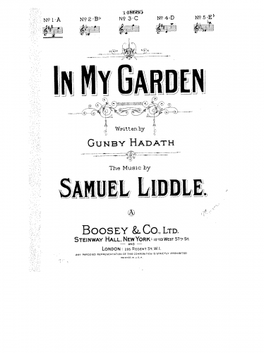 Liddle - In My Garden - Complete Version in E♭ major (high voice)
