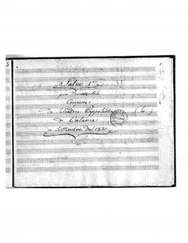 Pappalardo - Salve regina No. 1 in B-flat major - Score