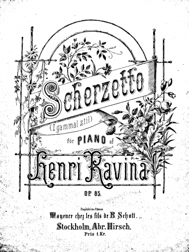 Ravina - Scherzetto dans le Style ancien - Score
