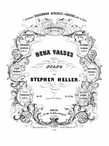 Heller - Deux Valses, Op. 62 - Score