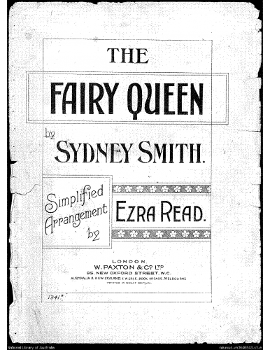 Smith - The Fairy Queen, Op. 42 - For Piano solo (Read) - Score