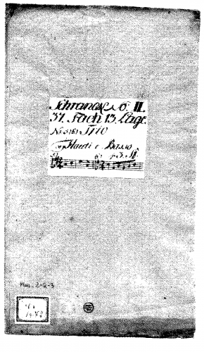 Vogel - Trio Sonata in G major - Scores and Parts