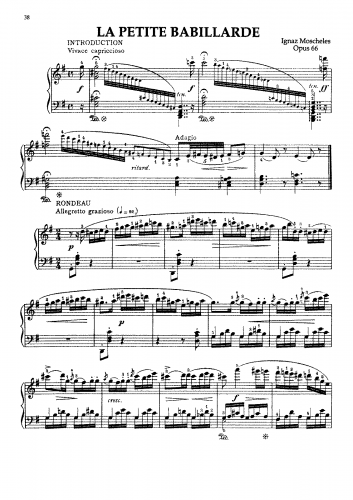 Moscheles - La Petite Babillarde, Op. 66 - Score