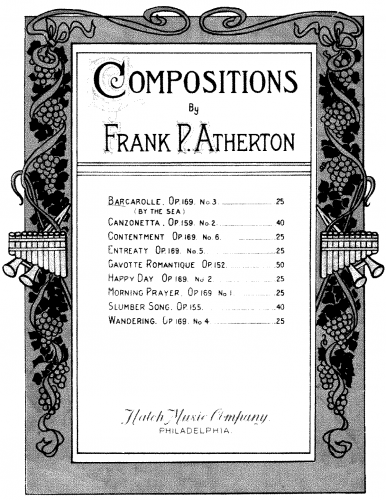 Atherton - Barcarolle - Score