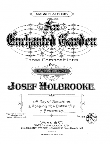 Holbrooke - An Enchanted Garden - Score