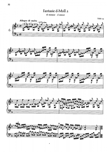 Bach - Fantasie in D Minor - Score