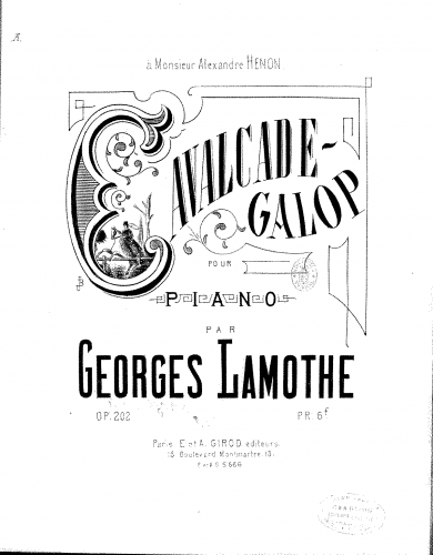 Lamothe - Cavalcade-galop - Score