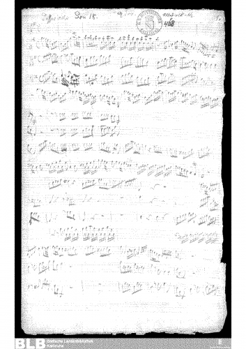 Molter - Sonata à quadro in G major